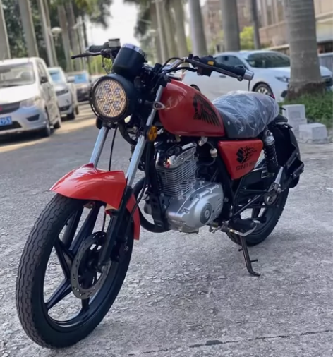 印第安版花-运动橙 进口铃木网红复古150...