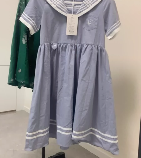 日系连衣裙少女夏装2023新款初中高中学生...