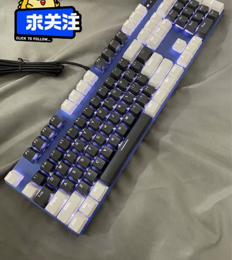 二手键盘！雷柏机械键盘500pro青轴茶轴...