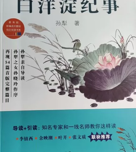 《白洋淀纪事》长江文艺出版社 初中语文 感...