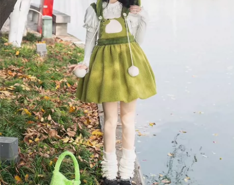 withpuji蛙达西呱 jsk+帽子+胸...