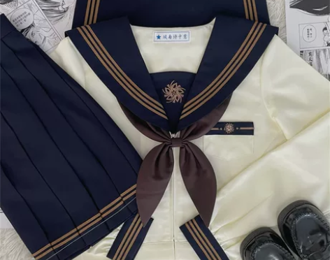 【岁樱】城南诗中意原创学院风套装日系jk制...