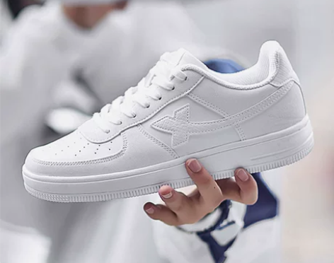 特步男鞋板鞋夏季新款男士空军一号情侣小白鞋...