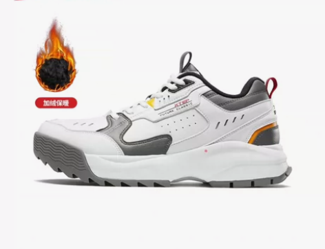 特步男鞋运动鞋 皮面防滑休闲鞋 加厚棉鞋 ...