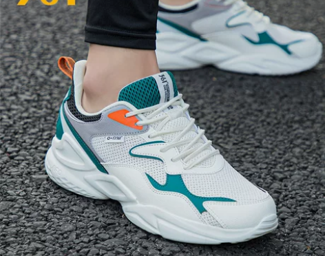 361男鞋网面鞋男士跑步鞋夏季老爹鞋官方旗...