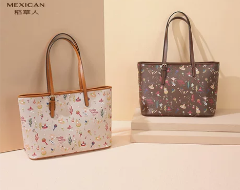 稻草人包包女时尚大包高级感电脑通勤单肩包小...