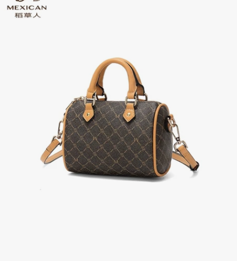 稻草人包包女2022夏季波士顿复古手提包拎...