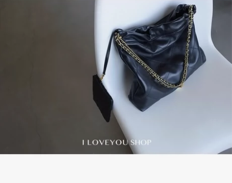 我爱你店ILOVEYOUSHOP托特包纯色...