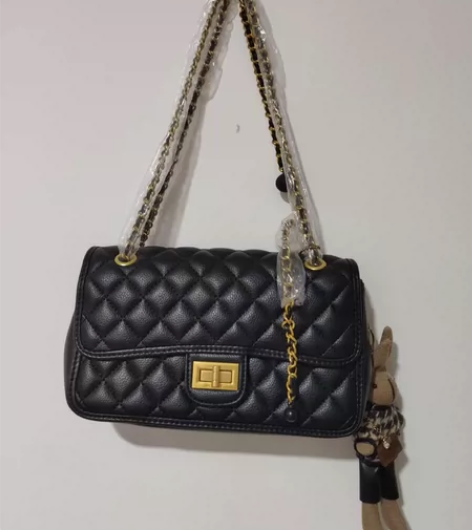 全新菱格包 时尚菱格方胖子包单肩斜挎百搭链...