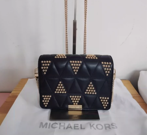 正品 Mk Sloan羊皮菱格链条包 品牌...