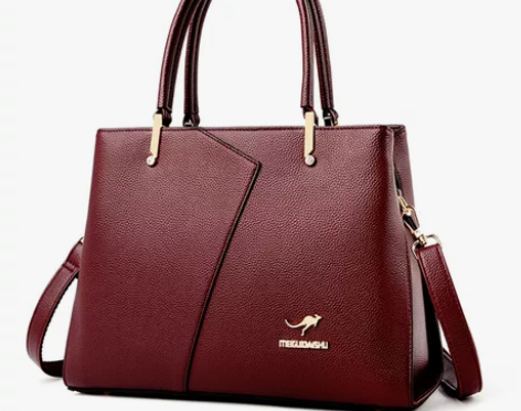 袋鼠正品真皮女士2020新款时尚大气手拎品...