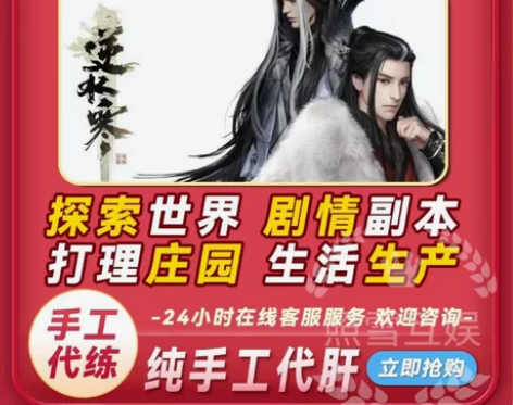 逆水寒手游代练代肝等级日常材料主支线装备比...