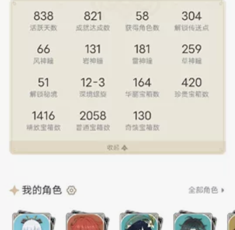 原神b服号！是b服！等级60级！五星角色大...