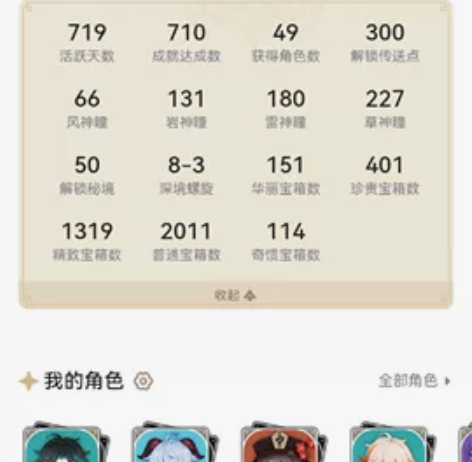 原神60级多金 万叶 雷神 草神 迪卢克 ...