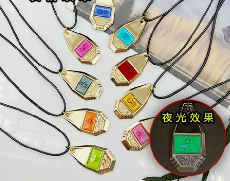 数码宝贝神圣徽章暴龙机进化勋章动漫童年吊坠...