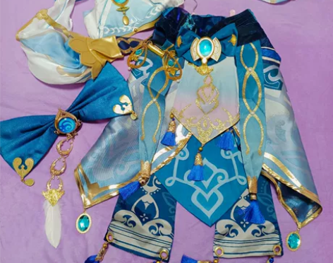 原神妮露cos服大全套s喵屋小铺 假发:漫...