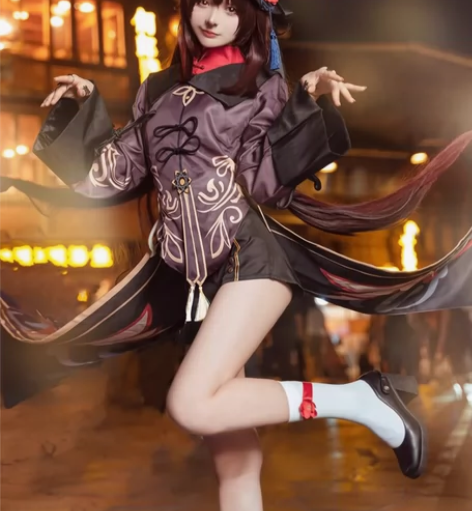 二月境胡桃 原神cos服 胡桃cos服 胡...