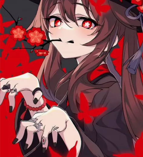 出【原神胡桃】cos服全套加假发 衣服少红...