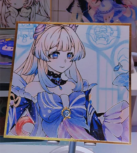 【原神】珊瑚宫心海  手绘色纸  现货！ ...