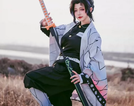 蝴蝶忍cos 鬼灭之刃cos服 蝴蝶忍co...
