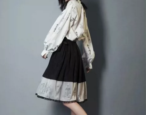 徐娇织羽集【京墨】 夏日常汉元素衬衫A字半...