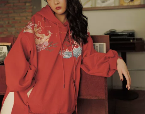 徐娇织羽集【贺华岁】秋冬汉元素加厚国风刺绣...