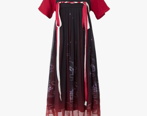 ?【月胧明】徐娇织羽集原创汉元素服复古印花...