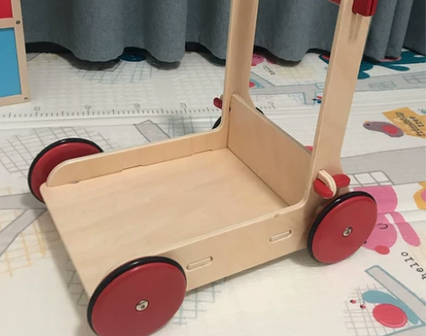 婴儿童可调速木质学步车手推车玩具多功能防O...