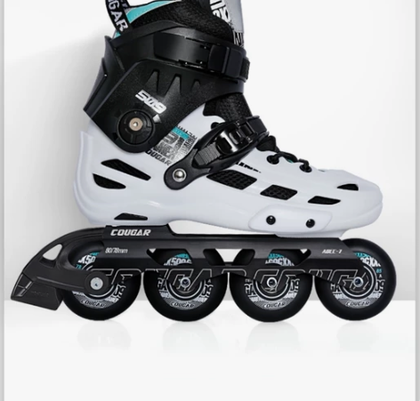 美洲狮成人溜冰鞋送鞋包 买来穿过一次，为了...