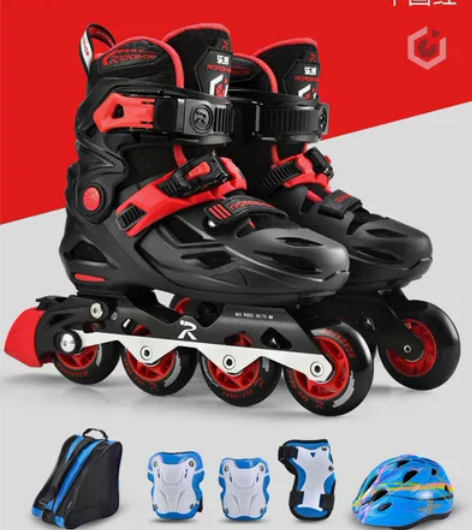 乐秀RX1G轮滑鞋儿童初学者全套装男女童专...