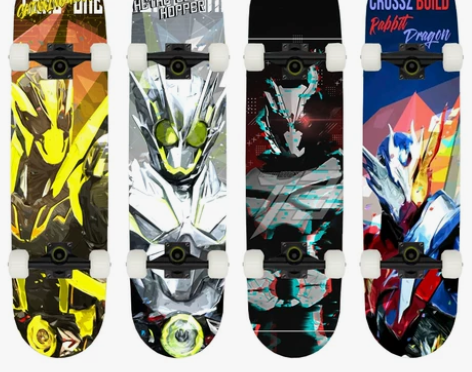 假面骑士龙骑时王成人滑板青少年四轮滑板车