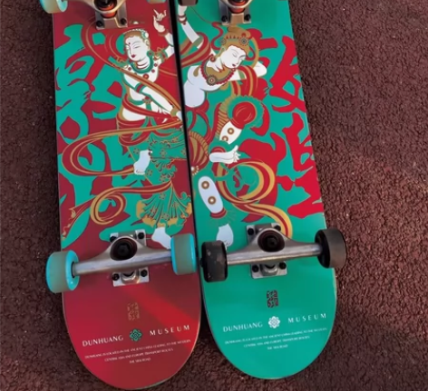 王一博同款滑板 敦煌博物馆文创 初学者专业...