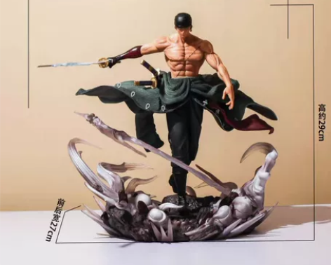 海贼王GK罗罗诺亚索隆ZORO一刀流双头雕...