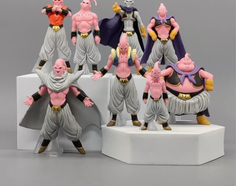 8款魔人布欧七龙珠动漫手办全形态悟空特兰克...