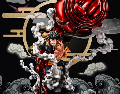 海贼王手办周边gk超大猿王路飞四档索隆山治...