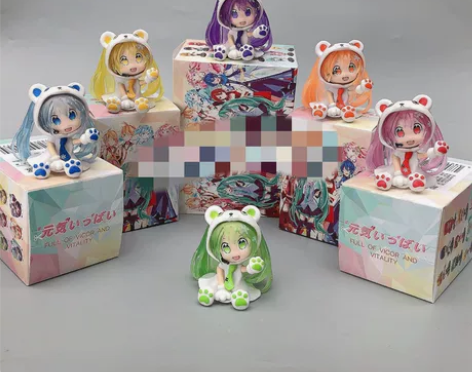 动漫盲盒1代Q版初音未来雪初音樱花初音粘土...