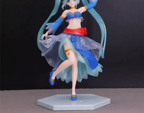 新款初音未来手办动漫周边二次元舞女模型机箱...