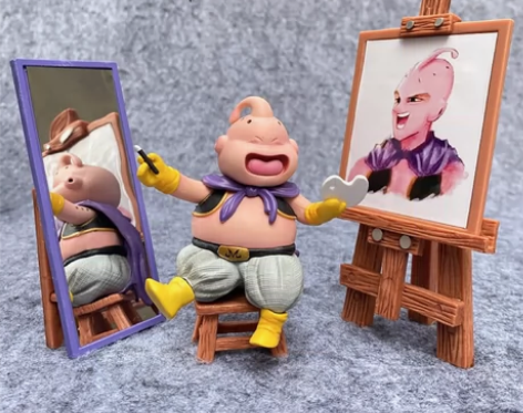 【优质盒装】七龙珠魔人布欧画画Q版沙雕手办...