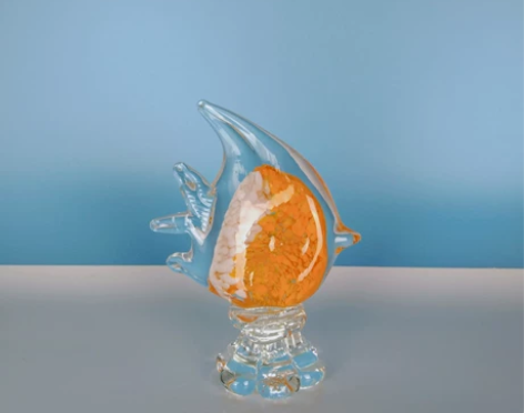 琉璃小鱼琉璃摆件家居软装饰品创意礼品儿童房...