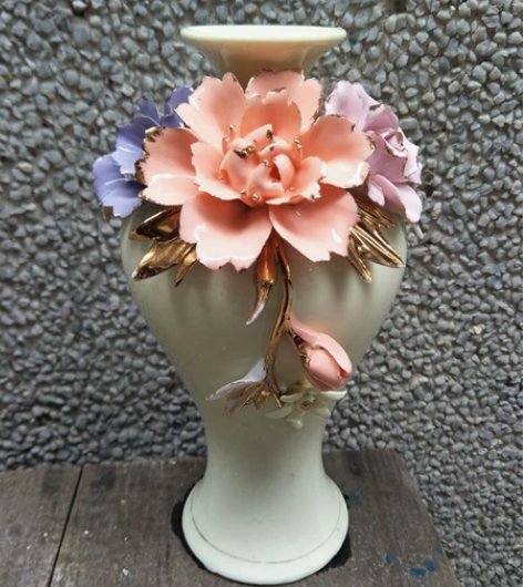 德化瓷手工制作 手工歉瓷工艺花瓶一个 观赏...