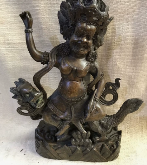 老物件，老铜器，铜摆件，收藏真品，看着有个...