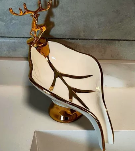 全新包邮！轻奢陶瓷香皂沥水盒北欧肥皂盒创意...