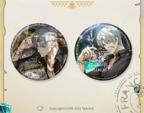 光与夜之恋  查理苏2022生日限定 马口...