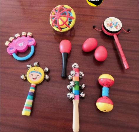 婴儿摇铃玩具小沙锤红球手摇铃卡通造型xin...