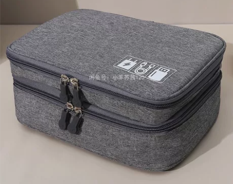 数码收纳包三层双层多功能旅行数码包收纳包耳...