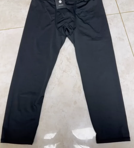 森姬篮球紧身裤男七分高弹力训练裤白护膝装备...