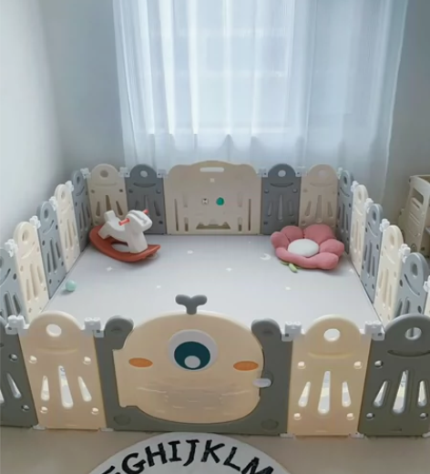 澳乐百变宝宝游戏围栏地上防护栏婴儿爬行垫儿...