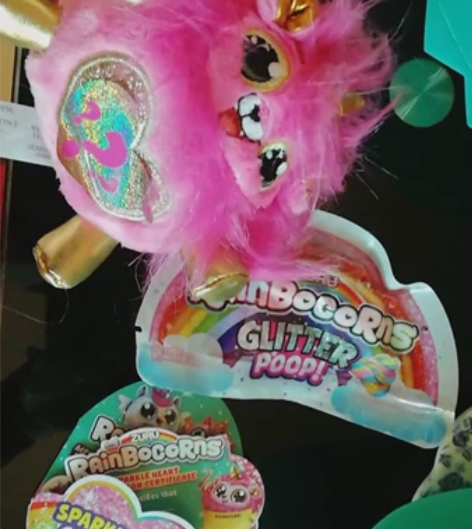 ZURU萌宠二代彩虹独角兽女生毛绒兔子公仔...