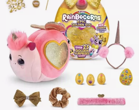 zuru彩虹云波魔法蛋超大金蛋二代蝴蝶结独...