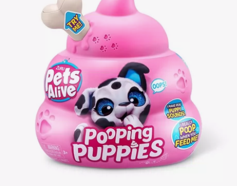 ZURU佩特宠物便便犬儿童仿真电动宠物狗萌...